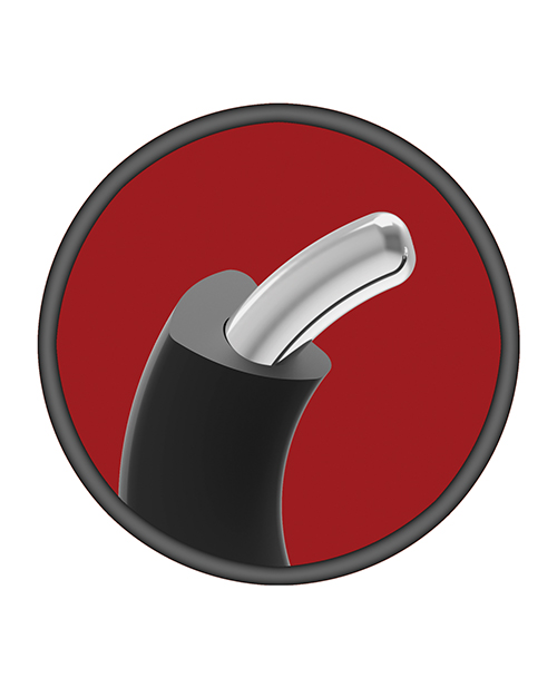 Kink Hybrid Silicone Covered Metal Cock Ring - Image 2