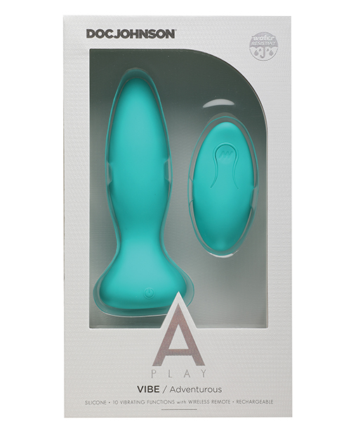 A Play Rechargeable Silicone Adventurous Anal Plug W/remote - Image 2