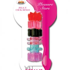Wet Dreams Pleasure Stars Jelly Cock Rings (6 Pack)