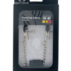 Spartacus Adjustable Broad Tip Nipple Clamps W/link Chain