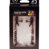 Spartacus Blackline Broad Tip Adjustable Nipple Clamps W/chain - Black