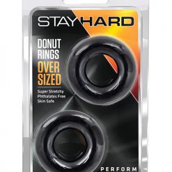 Blush Stay Hard Donut Rings - Oversized Pack Of 2