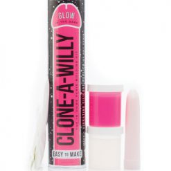 Clone-a-willy Kit Vibrating Glow In The Dark - Hot Pink