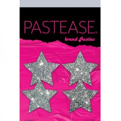 Pastease Petites Glitter Star - Silver O/s Pack Of 2