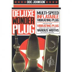 Deluxe Wonder Plug Inflatable Vibrating Butt Plug - Multi Speed