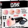 Pump Worx Travel Trio Pump Set - Power Pump, Bullet & 3 Attch.