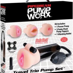 Pump Worx Travel Trio Pump Set - Power Pump, Bullet & 3 Attch.