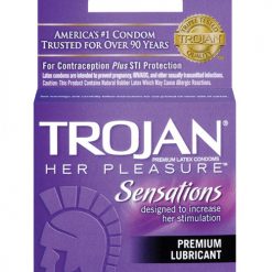 Trojan Her Pleasure Condoms - Box Of 3