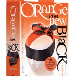 The 9's Orange Is The New Black Satin Sash Reversible Blindfold