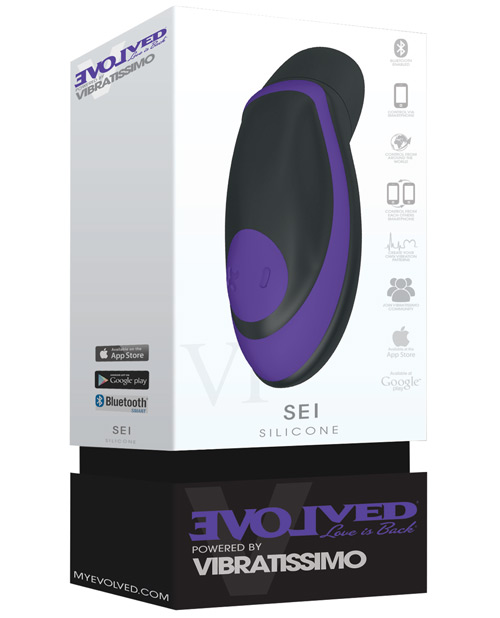 Evolved Vibratissimo Sei Stimulator - Purple/black