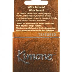 Kimono Textured Ribbed+sensi Dots Condom - Box Of 3