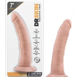Blush Dr. Skin 7" Cock W/suction Cup - Vanilla