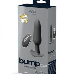 Vedo Bump Plus Rechargeable Remote Control Anal Vibe - Just Black
