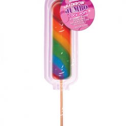 Jumbo Rainbow Pecker Pop On Blister Card
