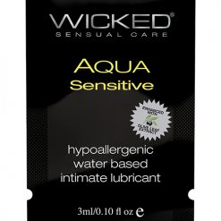 Wicked Sensual Care Hypoallergenic Aqua Sensative Water Based Lubericant - .1 Oz