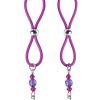 Bijoux De Nip Nipple Halos Flower Charm - Purple