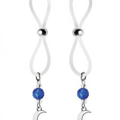Bijoux De Nip Nipple Halos Moon & Star Charm - Blue/clear