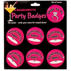 Bachelorette Party Badges - Pack Of 7