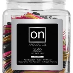 On For Her Arousal Gel Single Use Packet Tub - Asst. Flavor