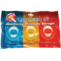 Liquored Up Pecker Gummy Rings - Pack Of 3