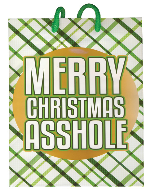 Merry Christmas Asshole Present Gift Bag