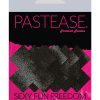 Pastease Petites Liquid Cross - Black O/s Pack Of 2 Pair