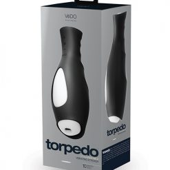 Vedo Torpedo Vibrating Rechargable Stroker - Just Black