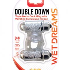 Wet Dreams Double Down Vibrating Cockring W/bullet