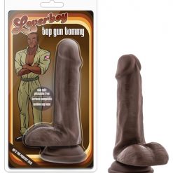 Blush Loverboy Top Gun Tommy 6" Realistic Cock - Chocolate