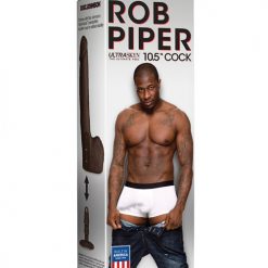 Rob Piper Cock W/balls & Suction Cup - Chocolate
