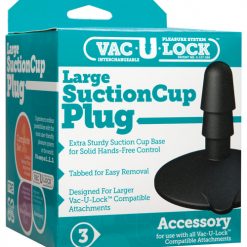 Vac-u-lock Large Suction Cup Plug - Black