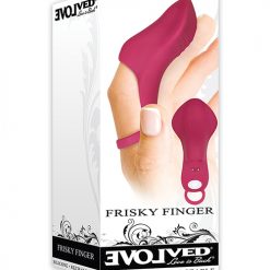 Evolved Frisky Finger Rechargeable Bullet - Burgundy