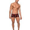 Kiss Me Stretch Mesh Mini Short Blk/rd