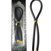 Bolo Silicone Lasso W/silver Crown Slider Ring