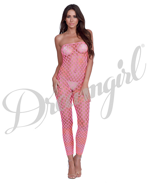 Simply Sexy Convertible Diamond Pattern Open Crotch Bodystocking