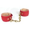 Spartacus Pu Wrist Cuffs W/plush Lining