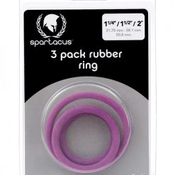 Spartacus Rubber Cock Ring Set