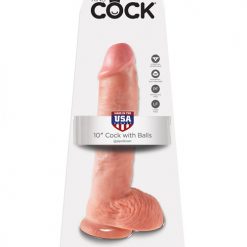 "King Cock 10"" Cock W/balls"