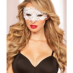Lace Eye Mask W/satin Ribbon Ties