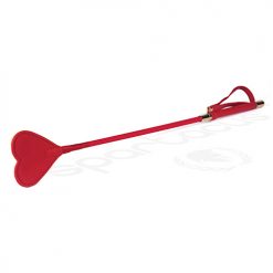 Spartacus Pu Riding Crop W/plush Heart Shape Tip