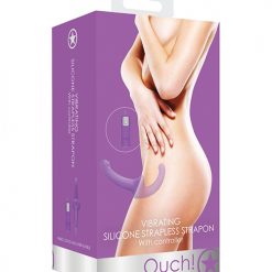 Shots Ouch Vibrating Silicone Strapless Strap On W/controller