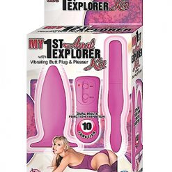 My 1st Anal Explorer Kit Vibrating Butt Plug And Please