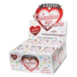 Valentine X-Rated Hearts Candy - 24pc Display