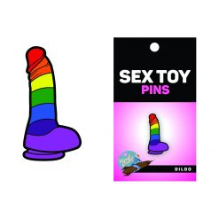 WoodRocket Rainbow Dildo Pin