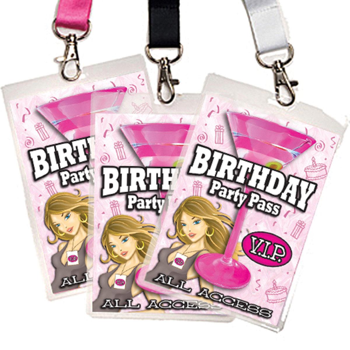 Birthday Party VIP Pass/Dare Game