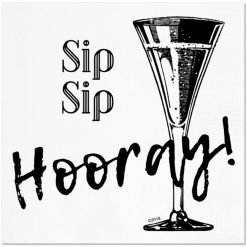 Twisted Wares Sip Sip Hooray Napkins 20pk