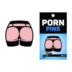 WoodRocket White Thong Butt Pin